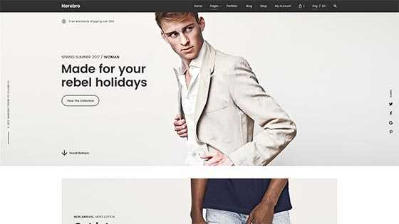 Clothing Shop ― Fullwidth Slider